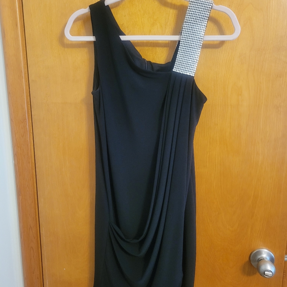 Black cocktail dress